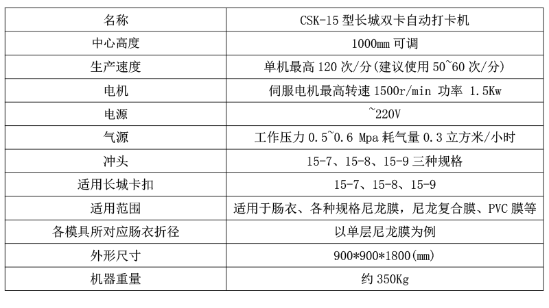 CSK-15型长城双卡自动打卡机.png